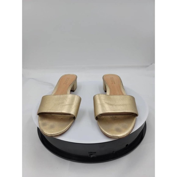 Schultz Gold low heel slip-on  mules slides 8.5 - Picture 4 of 7